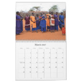 Mural Le peuple de masai du Kenya, calendrier 2008 (Mar 2027)