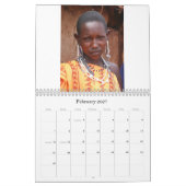 Mural Le peuple de masai du Kenya, calendrier 2008 (Feb 2027)