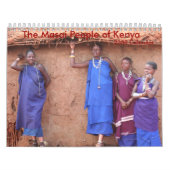 Mural Le peuple de masai du Kenya, calendrier 2008 (Protection)