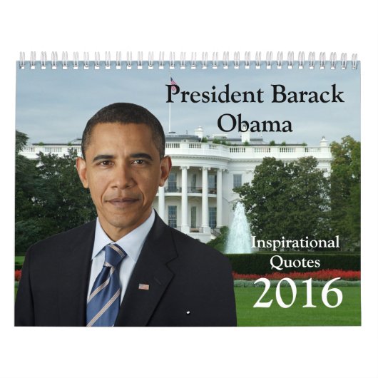 Mural Le Président Barack Obama cite le calendrier 2016 (Protection)