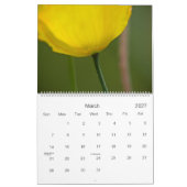 Mural Le rose jaune-orange fleurit le calendrier 2010 (Mar 2027)