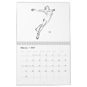 Mural Le schéma quotidien calendrier de 12 mois (Feb 2027)