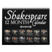 Mural Le Theatrical de Shakespeare masque le calendrier (Protection)
