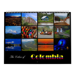 Mural Les couleurs du calendrier 2013 de la Colombie