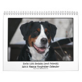 Mural Les Suisses lèchent le calendrier 2011 de Swissies (Protection)