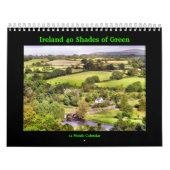 Mural L'Irlande 40 nuances de calendrier vert (Protection)
