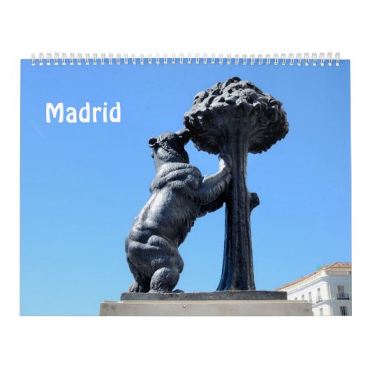 Mural Madrid Calendrier photo 12 mois (Protection)