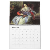 Mural Magnifique Victorian Dames Peintures Calendrier (Mar 2026)