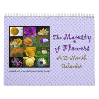 Mural Majesté de calendrier de fleurs