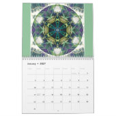 Mural Mandalas de calendrier de rémission et de (Jan 2027)