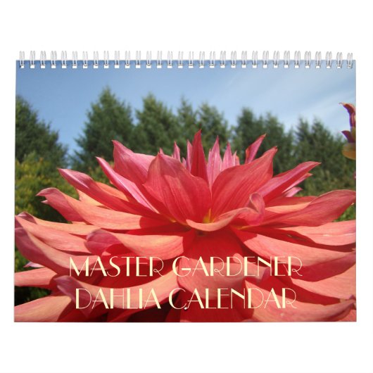 Mural MASTER GARDENER Dahlia Fleurs Calendrier Cadeaux (Protection)