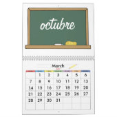 Mural Mois dans le calendrier espagnol (Mar 2027)