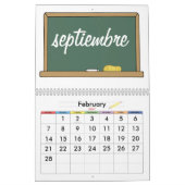 Mural Mois dans le calendrier espagnol (Feb 2027)