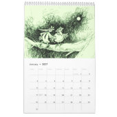 Mural monde lunatique - calendrier (Jan 2027)