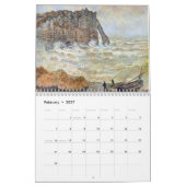 Mural Monets échoue le calendrier 2015 d'art (Feb 2027)