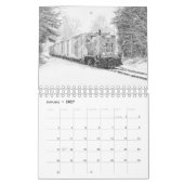 Mural Montez le calendrier de train de rails (Jan 2027)