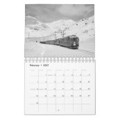 Mural Montez le calendrier de train de rails (Feb 2027)