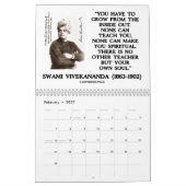 Mural Mots de la sagesse par le calendrier de (Feb 2027)