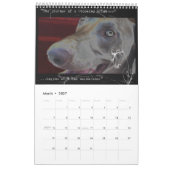 Mural Nation de Weimaraner : Calendrier de citation (Mar 2027)