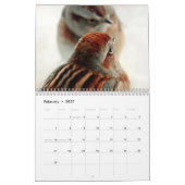 Mural Oiseaux dans le calendrier de l'hiver 2015 (Feb 2027)