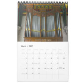 Mural Organes grands et petite verticale de calendrier (Mar 2027)