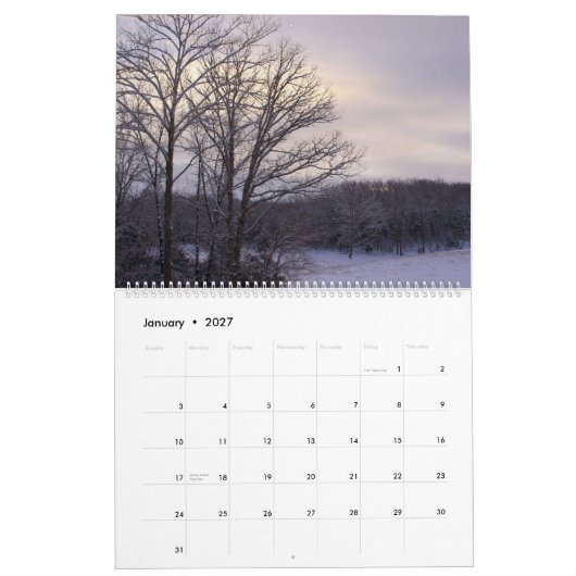 Mural Paix 2012 de calendrier sauvage de choses (Jan 2027)