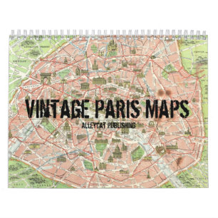Mural Paris vintage trace le calendrier
