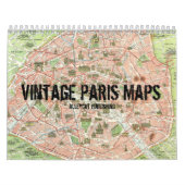 Mural Paris vintage trace le calendrier (Protection)