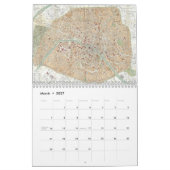 Mural Paris vintage trace le calendrier (Mar 2027)