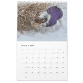 Mural Parson Jack Russell Terrier Chien Calendrier par J (Jan 2027)
