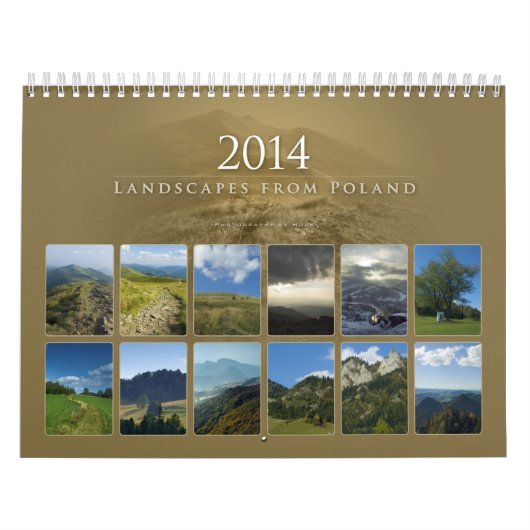 Mural Paysages de Pologne en 2014 - Calendrier (Protection)