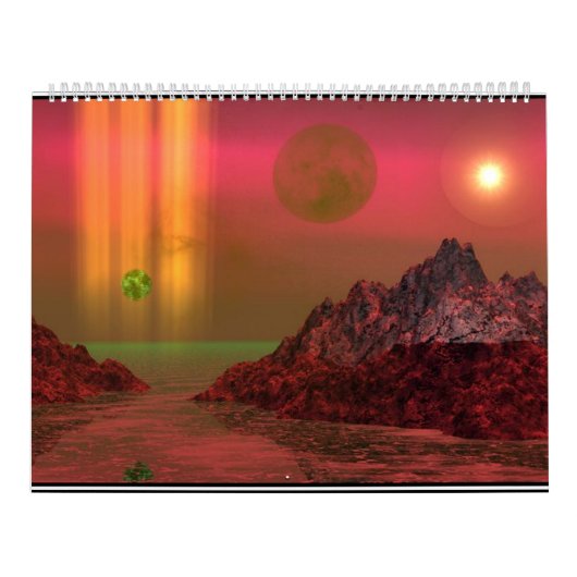 Mural Paysages Fantastiques de Calendrier (Protection)
