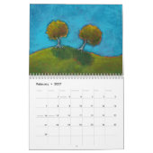 Mural Peintures de calendrier de l'art 2011 de paysage (Feb 2027)