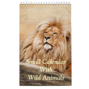 Mural Petit Calendrier Avec Animaux Sauvages