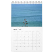 Mural Photos du calendrier d'océan (Jan 2027)