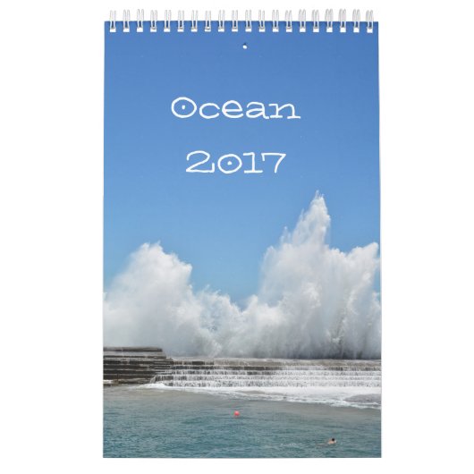 Mural Photos du calendrier d'océan (Protection)