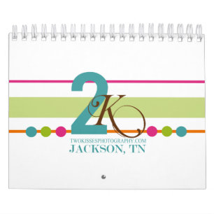 Mural Points de rayures et calendrier de peinture