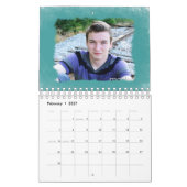 Mural Points de rayures et calendrier de peinture (Feb 2027)