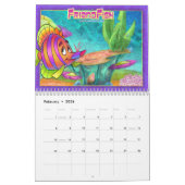 Mural Poissons 2018 de bande dessinée de calendrier de (Feb 2026)