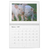Mural Porcelets heureux - calendrier 2016 de porc (Feb 2027)