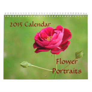 Mural Portraits de fleurs - Calendrier 2015