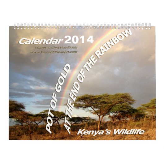 Mural POT OF GOLD Calendrier 2014 de la faune du Kenya ( (Protection)