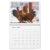 Mural Poulet naturel gardant le calendrier de 2014 (Jan 2026)