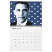 Mural Président Barack Obama - Calendrier 2011 (Feb 2027)