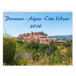 Mural Provence-Alpes-Côte d'Azur 2016 de Calendrier