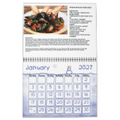 Mural Recettes italiennes Calendrier (Jan 2027)