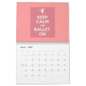 Mural Restez calme et ballet sur le calendrier (Mar 2027)