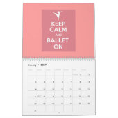 Mural Restez calme et ballet sur le calendrier (Jan 2027)