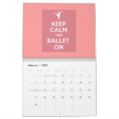 Mural Restez calme et ballet sur le calendrier (Feb 2027)