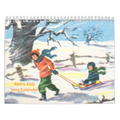 Mural Rétro calendrier 2012 d'enfants (Protection)